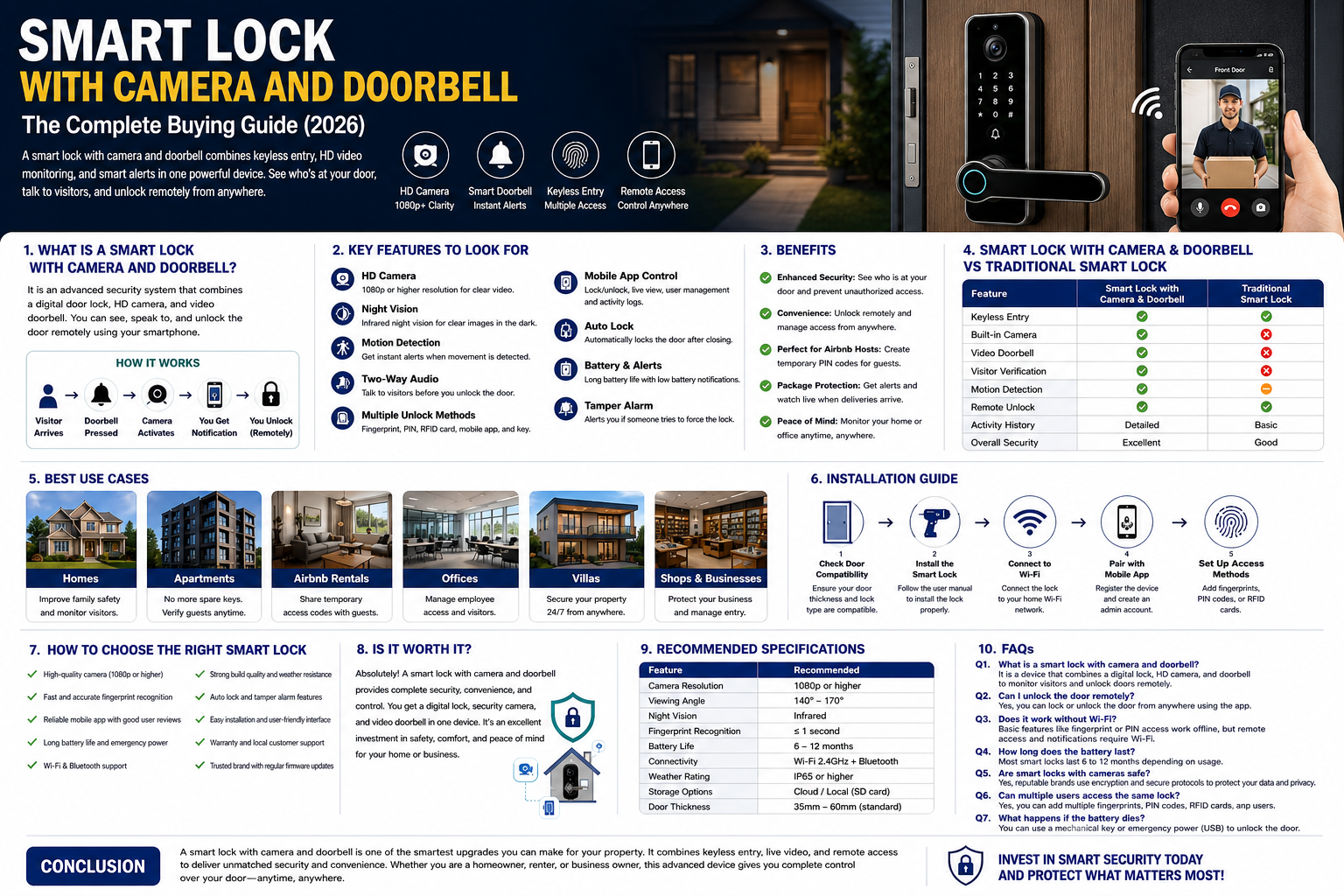 Smart Lock with Camera and Doorbell: The Complete Buying Guide (2026)