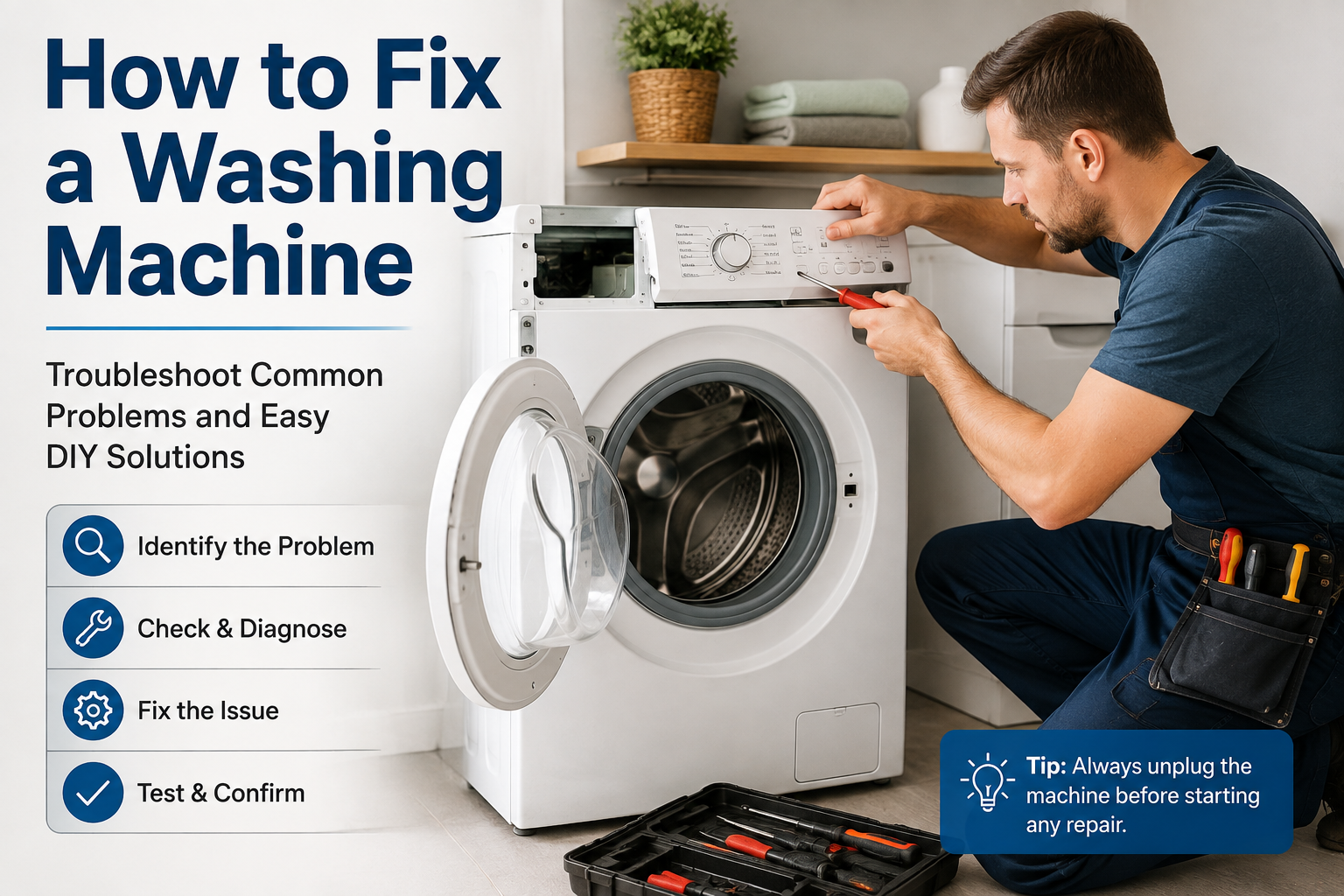 How to Fix a Washing Machine: Common Problems and Solutions