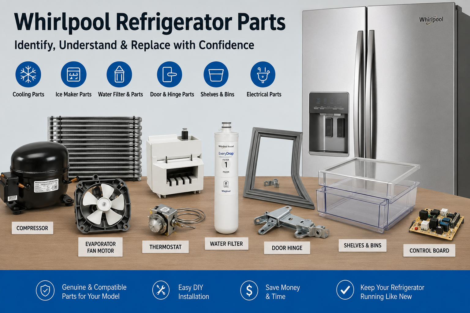 Whirlpool Refrigerator Parts: Complete Guide to Identification and Replacement