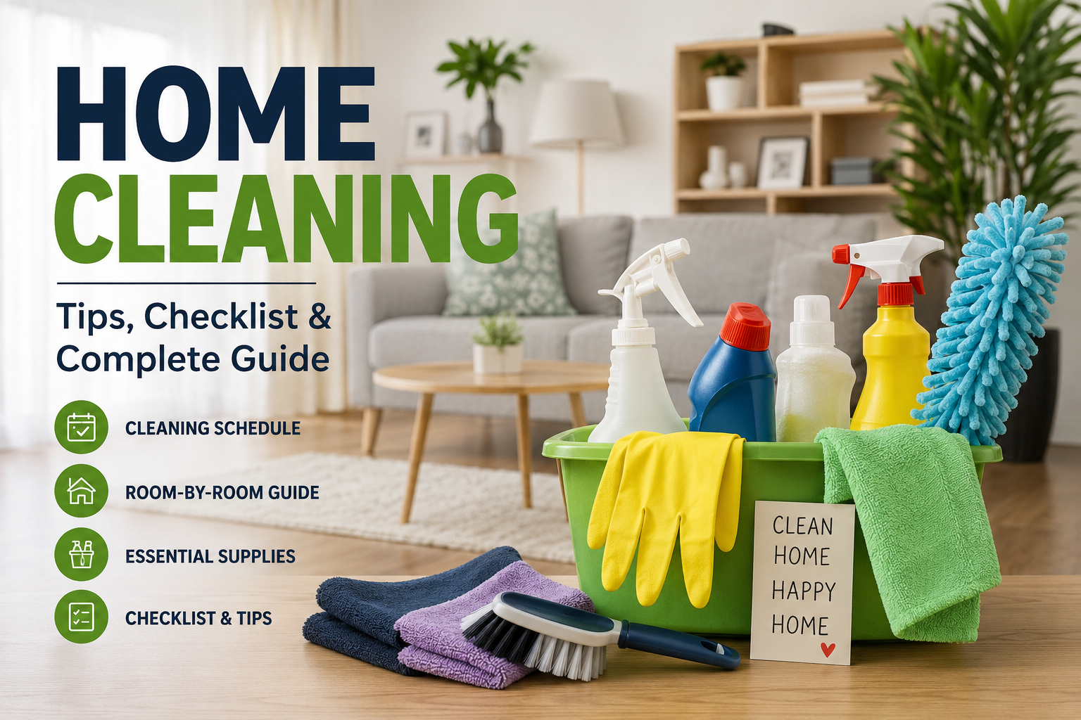 Home Cleaning: A Complete Guide to a Cleaner, Healthier Home